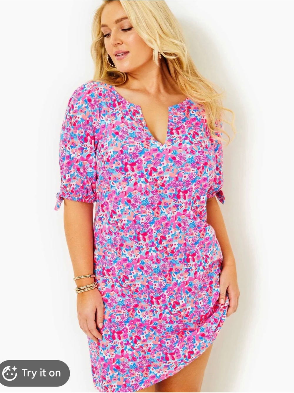 Lilly Pulitzer Women's Pink Floral Dress